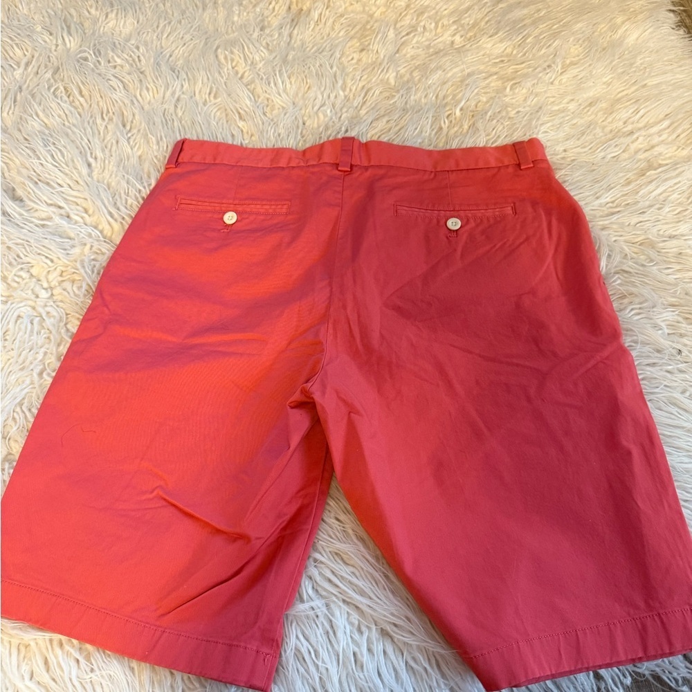 Vineyard Vines Red Flat Front Shorts - Picture 2 of 3